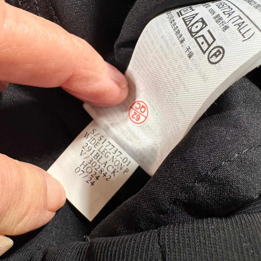 NWOT Gap 6 Tall Extra High-Waisted Wide-Leg Trouser Pants Black Office Dressy - Picture 12 of 12